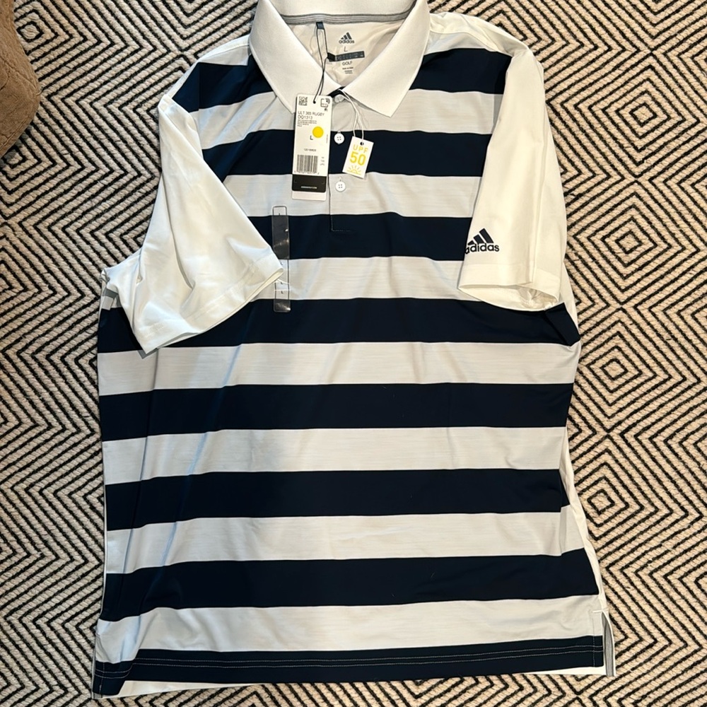 Adidas golf shirt NWT size large